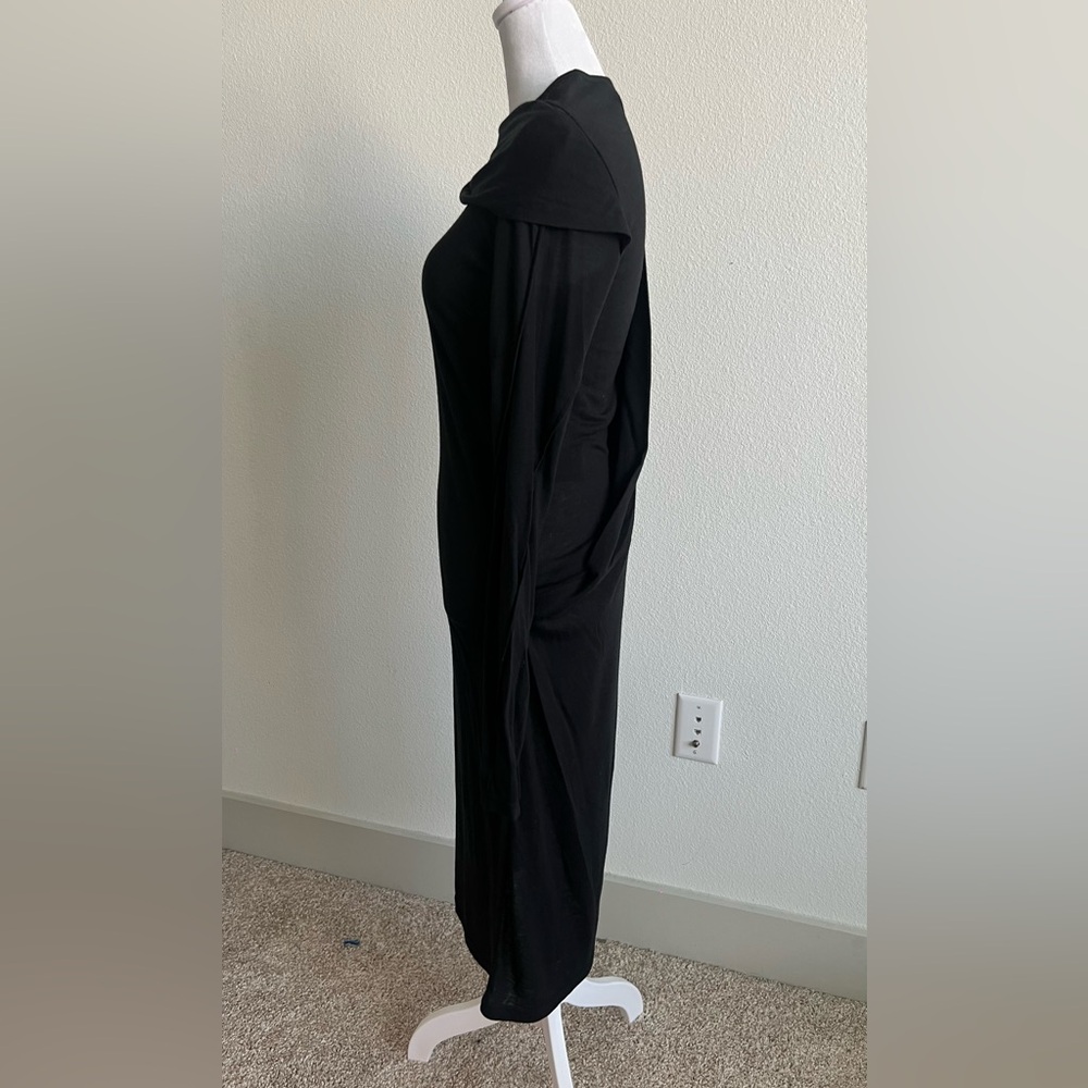 Ann Demeulemeester Black Wool blend Long Sleeve Dress - Picture 6 of 15